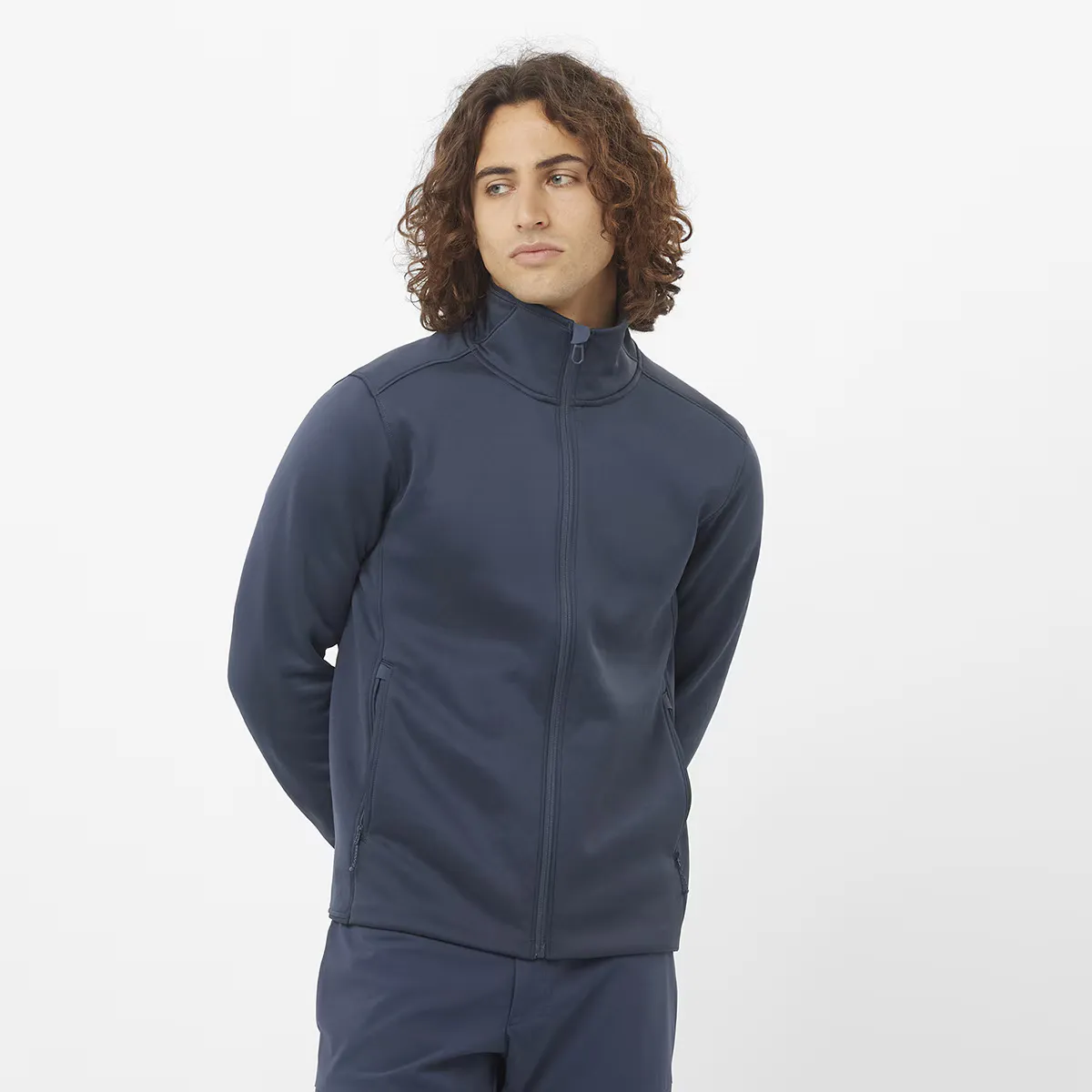

Мужская куртка Salomon OUTLINE WARM с застежкой-молнией на всю длину, серый