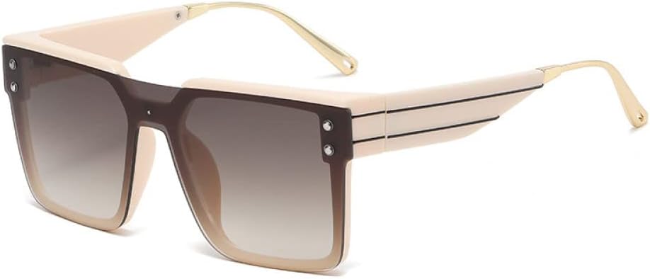 

Большие солнцезащитные очки для женщин, ретро-очки с градиентным переходом, мужские синие очки в крупной оправе, винтажные очки с защитой от УФ-излучения UV400 LANGSER, 5