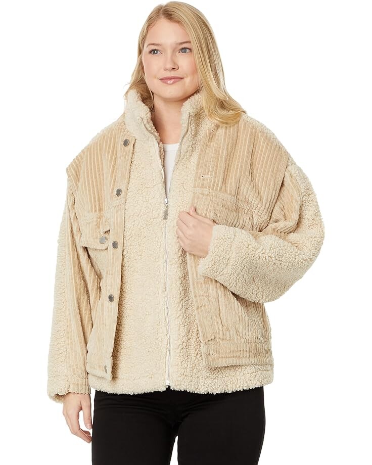 

Куртка Blank NYC Wide Wale Corduroy and Sherpa, цвет Double Glazed