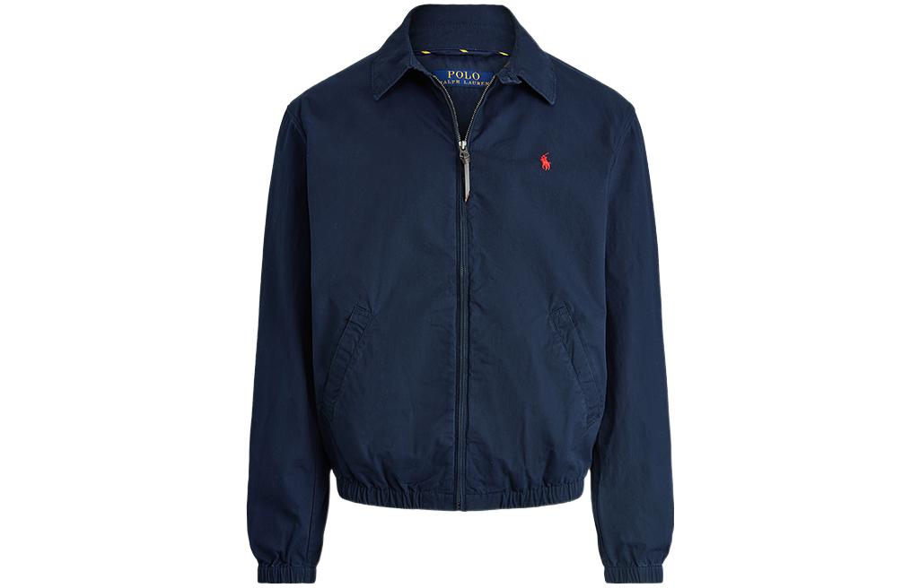 Куртка-бомбер на молнии с логотипом Polo Ralph Lauren, морской синий — фото 2