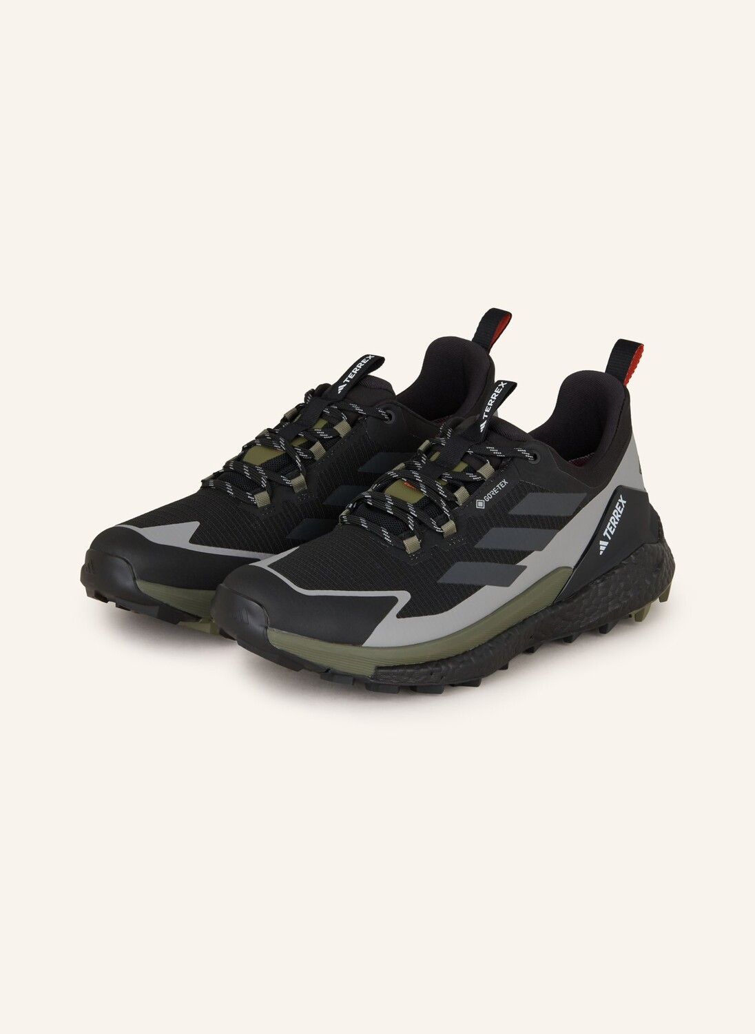 

Треккинговые ботинки terrex free hiker 2 low gtx adidas TERREX, цвет SCHWARZ/DUNKELGRAU/GRAU