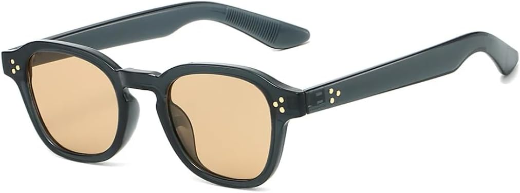 

Солнцезащитные очки для мужчин и женщин - защита UV400 - круглая оправа с градиентными линзами, идеально подходят для занятий спортом на открытом воздухе и вождения DSVIGF, Grey