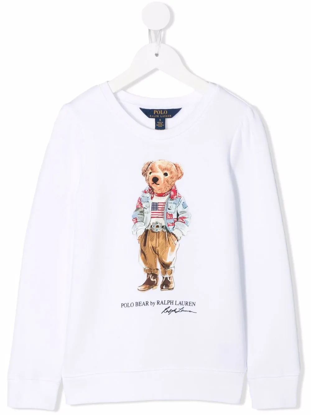 

Футболка с принтом Polo Bear POLO RALPH LAUREN KIDS, белый