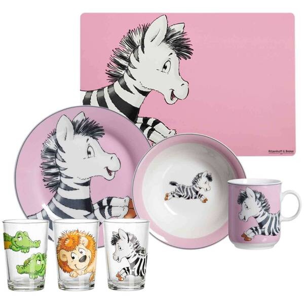 

Детский набор happy zoo zebra 7 предметов Ritzenhoff, мультколор