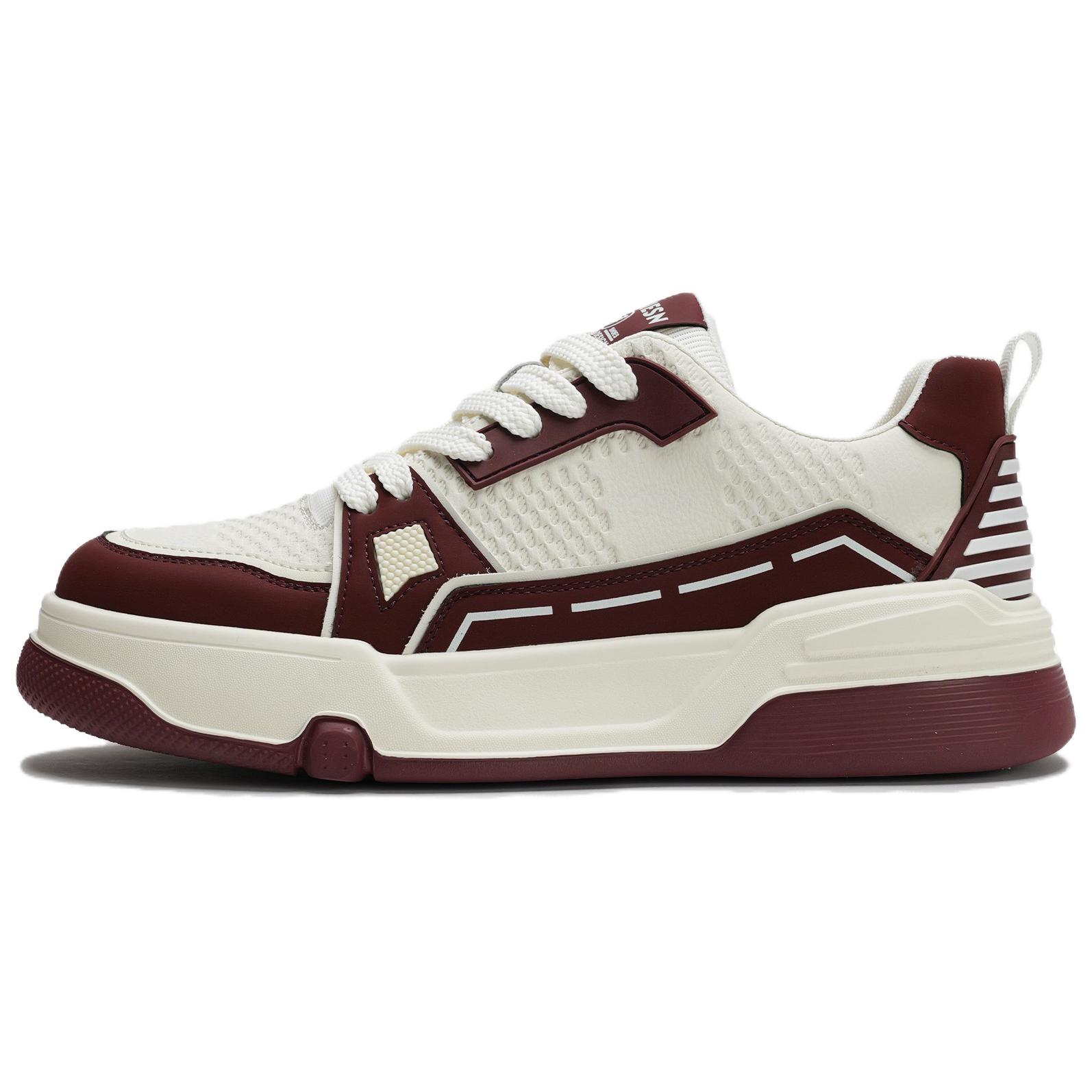 

DENIERSEN Мужские повседневные кроссовки Low Top бело-красные, цвет White Red