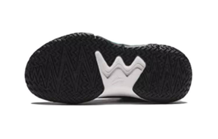 Скользоустойчивые баскетбольные кроссовки Mid-Top Antakids для детей 3-7 лет, черный/неоново-зеленый — фото 4