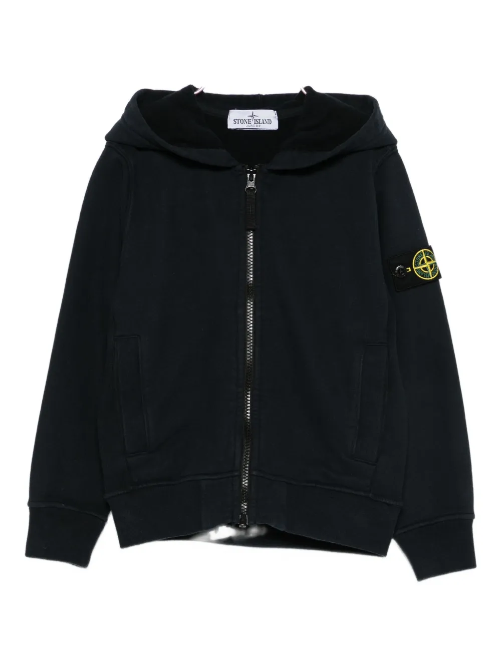 

Толстовка на молнии Stone Island Junior, черный