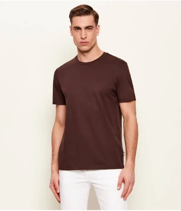 Футболка Тесслера slim fit Boss, коричневый