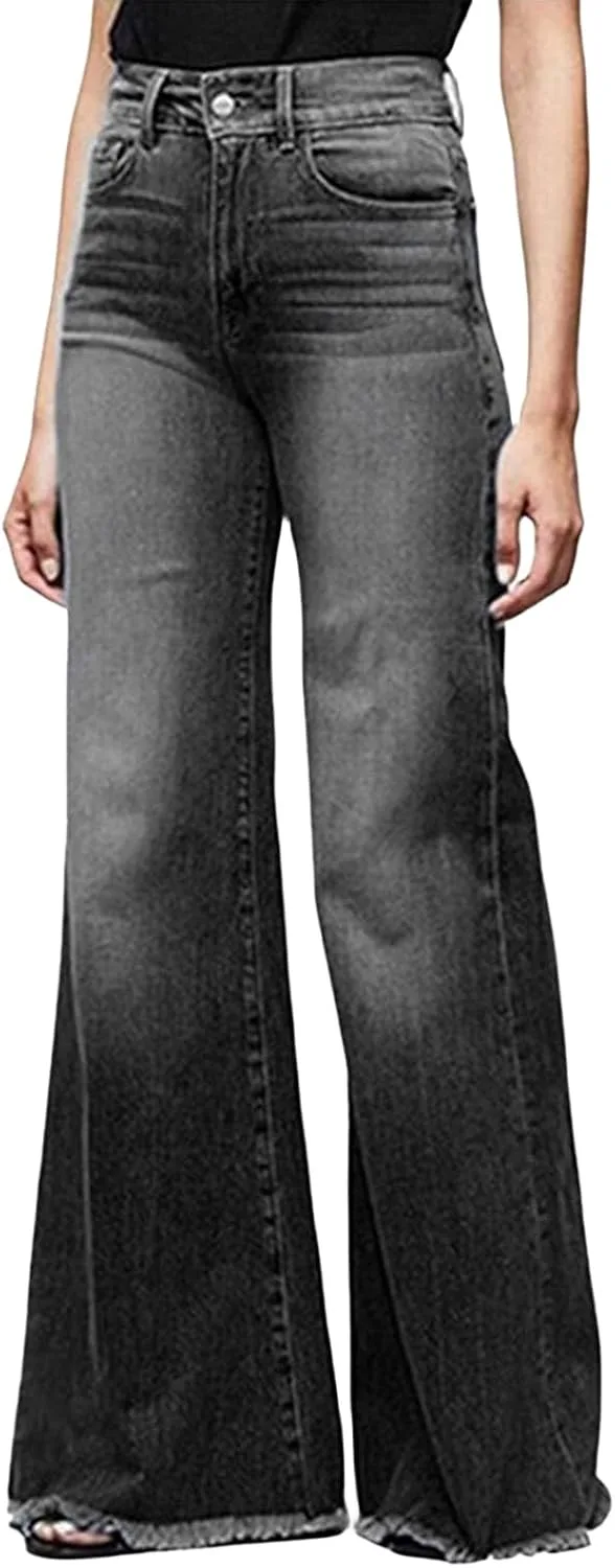 

Женские джинсы Bell Bottom с высокой талией и широкими штанинами Baxtayel