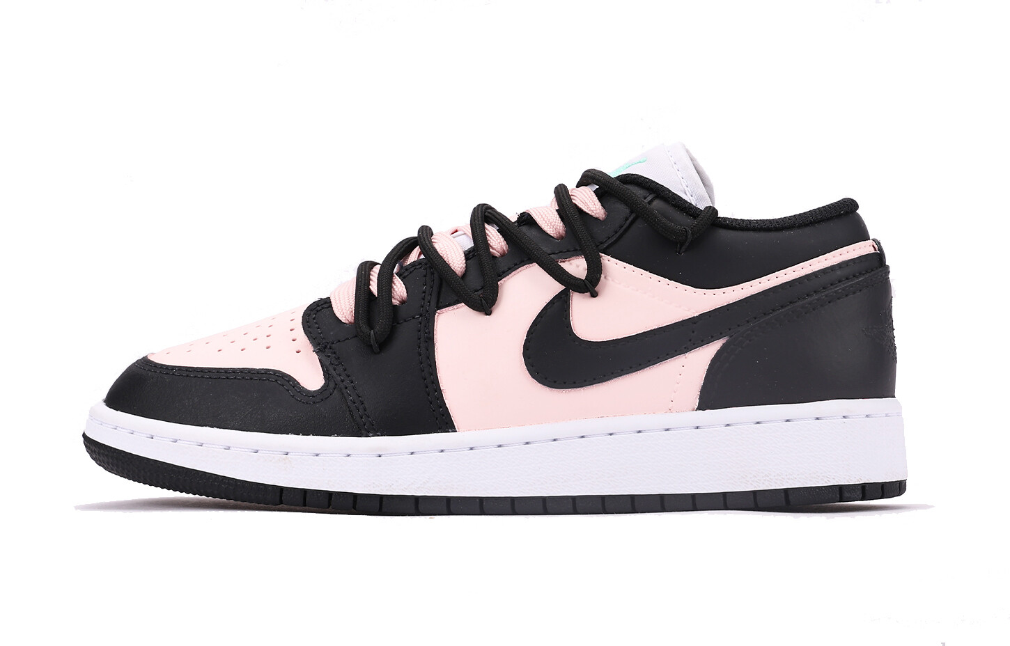 

Кроссовки Air JORDAN 1 Vintage Basketball Shoes Women's Low-Top Black Pink, розовый