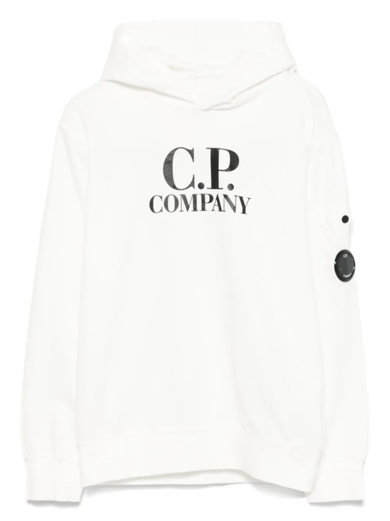 

Толстовка с капюшоном и линзами C.P. Company Kids, белый