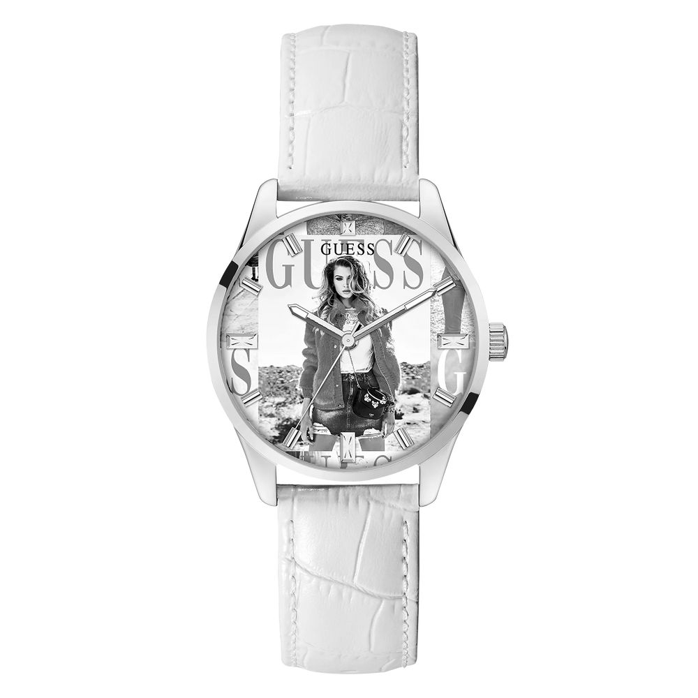 

Guess Кожаные женские часы, белый