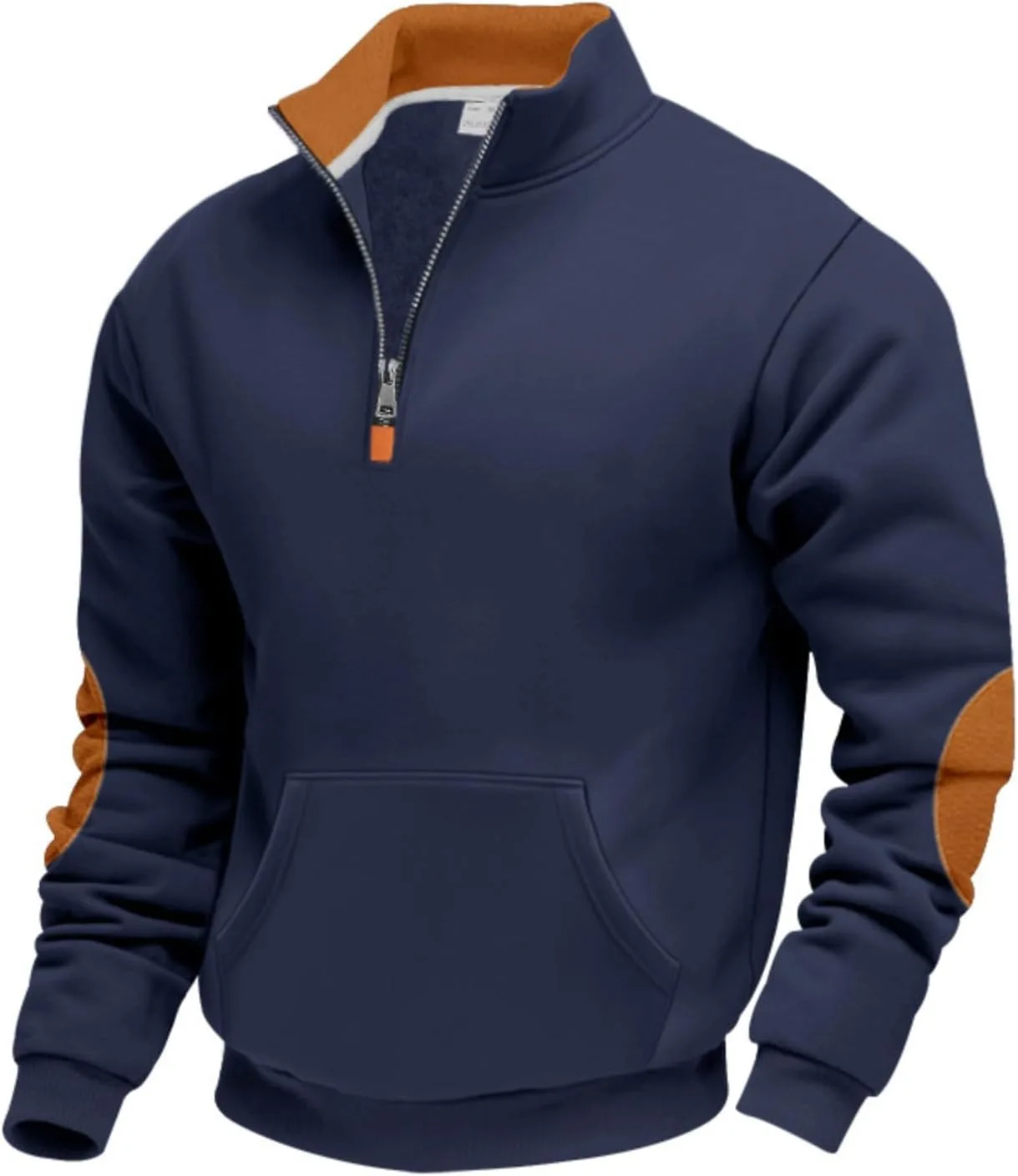 

Мужской свитер-поло с длинным рукавом Slim Fit 1/4 Zip, легкий слой для межсезонья