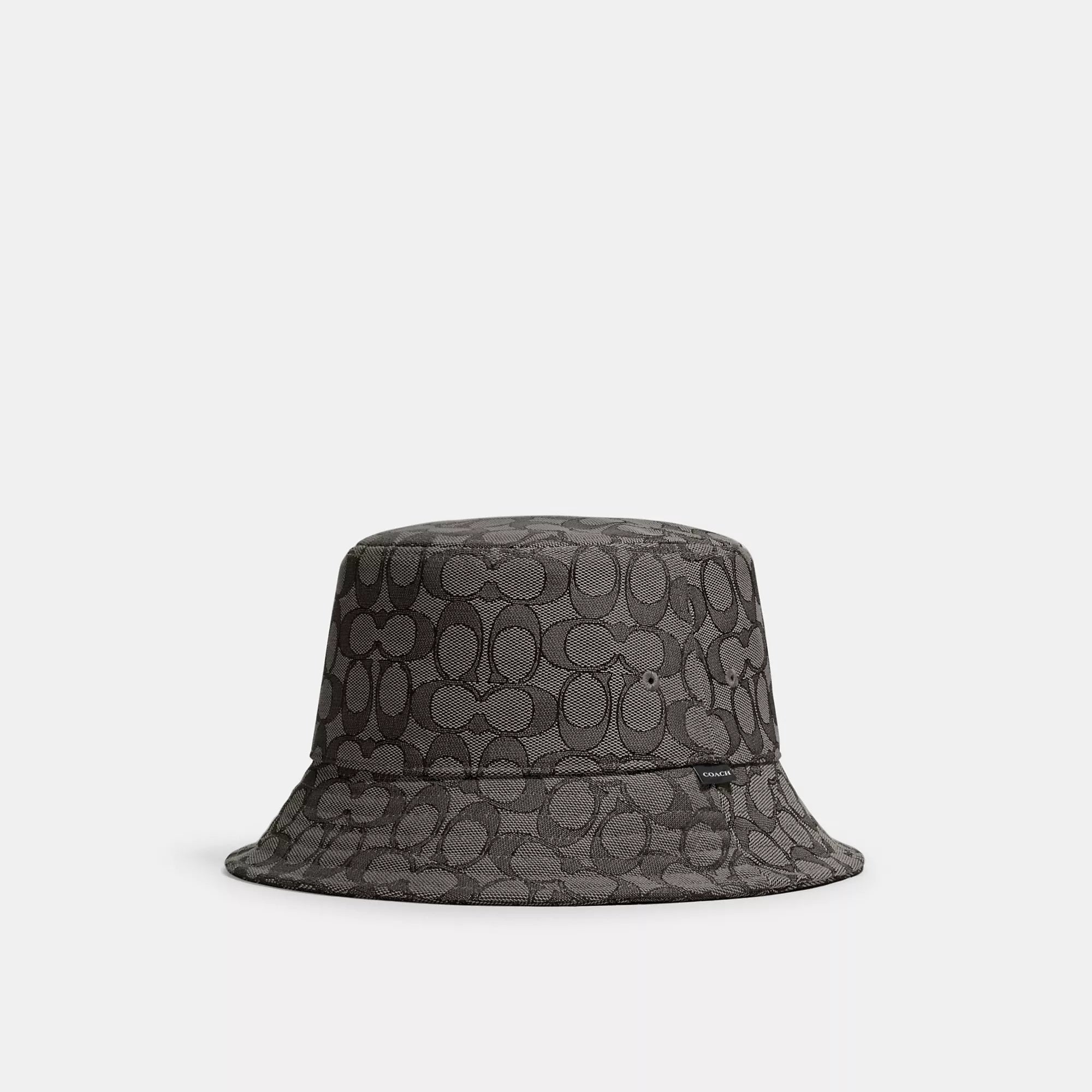 

Фирменная жаккардовая панама Coach Outlet, цвет charcoal