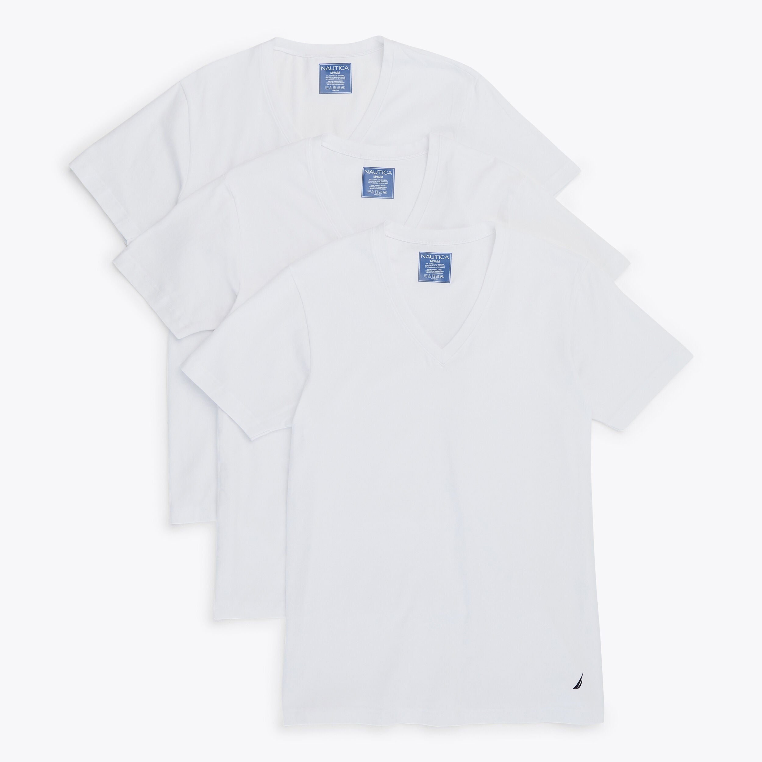 

Футболка мужские Nautica с V-образным вырезом, 3 шт. в упаковке, цвет tin grey