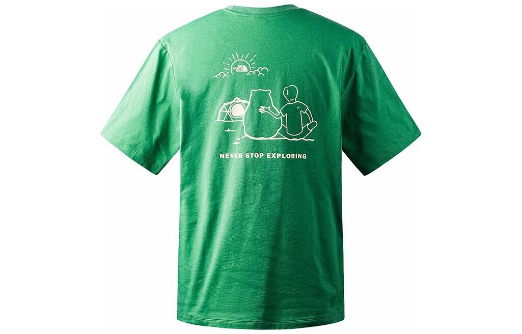 

Футболка Polar Bear Series унисекс зеленая The North Face, зеленый