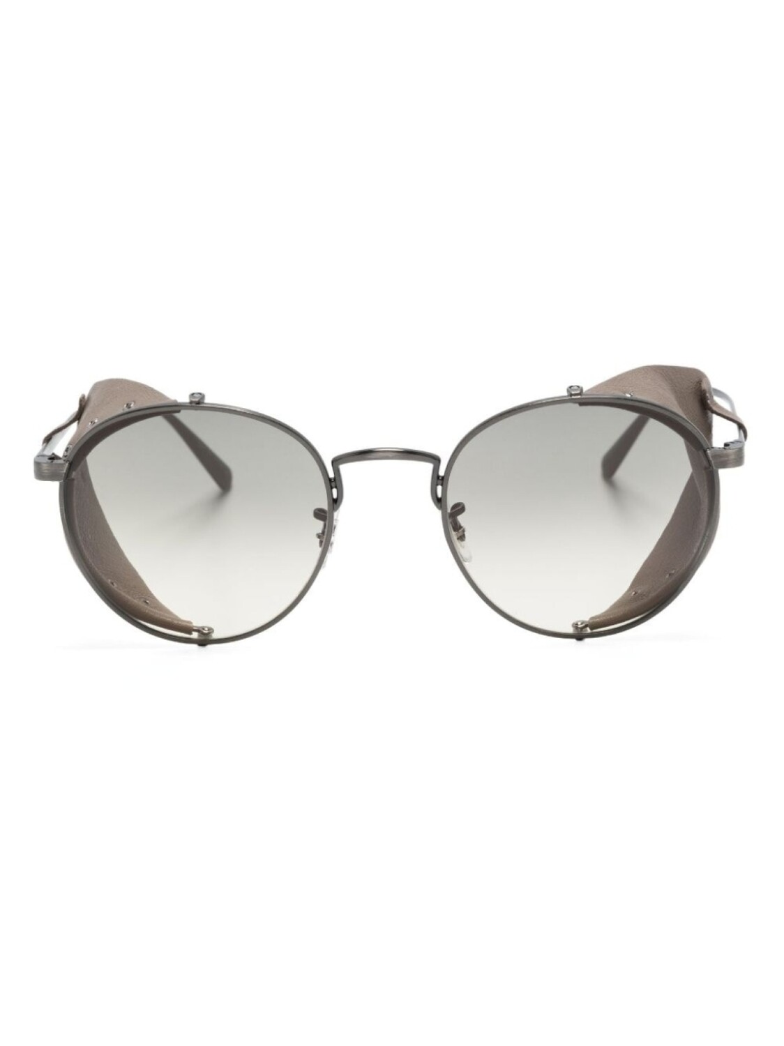 

Oliver Peoples солнцезащитные очки-маска Cesarino-L, коричневый