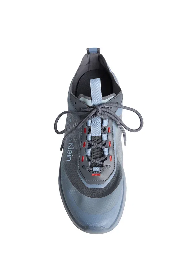 Кроссовки Calvin Klein Ck curve lightweight runner trainers, синий с оранжевым — фото 3