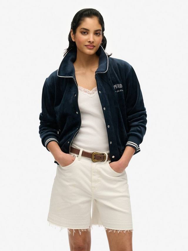 

Трикотажная куртка-бомбер из кантри-клуба Superdry, цвет Blueberry Navy