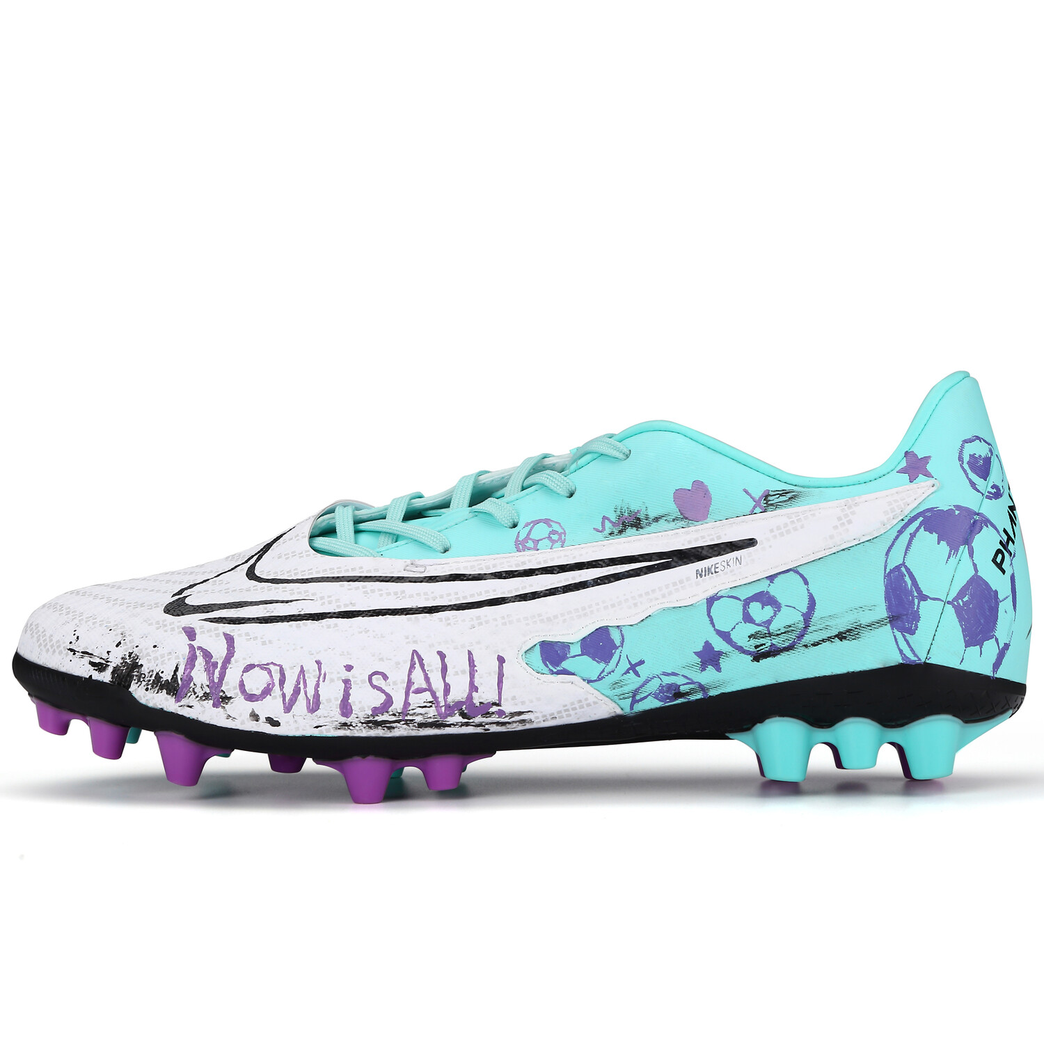 

Футбольные бутсы Air Zoom Vapor 15 унисекс с низким верхом зеленые/фиолетовые Nike