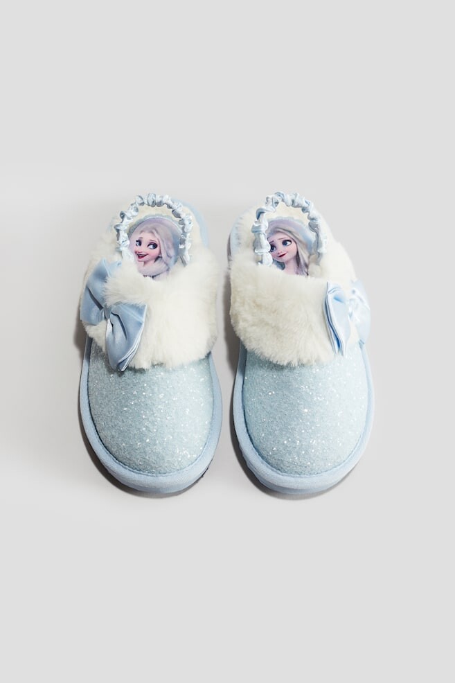 

Блестящие тапочки H&M, голубой