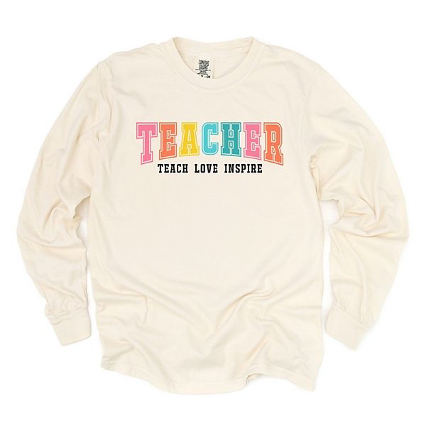 

Футболка Teacher bright varsity garment dyed long sleeve Simply Sage Market, Ivory, Зеленый, Футболка Teacher bright varsity garment dyed long sleeve Simply Sage Market, Ivory