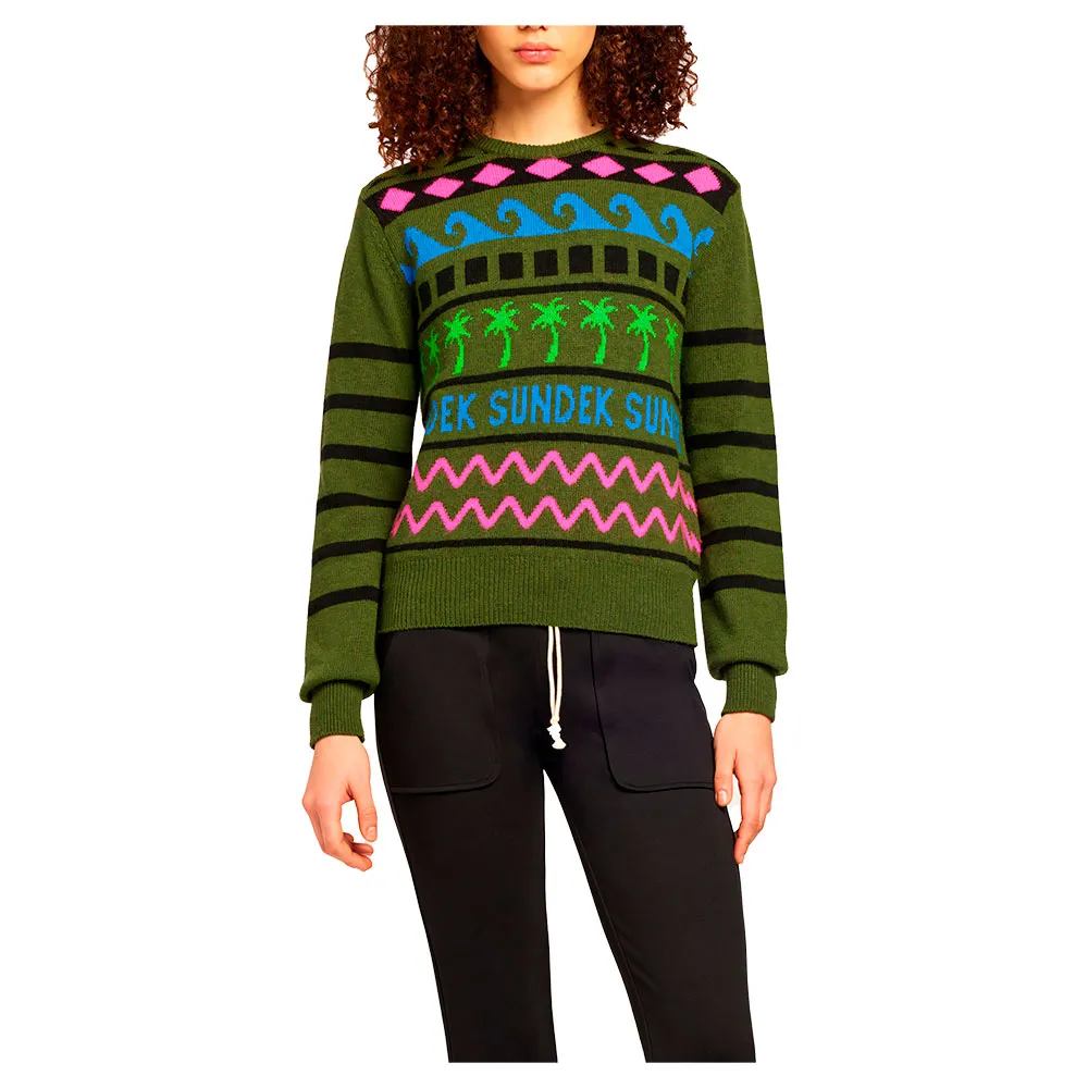 

Свитер Sundek Norwegian style, зеленый