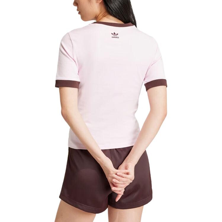 Adidas Originals Женская футболка, цвет Clear Pink — фото 2