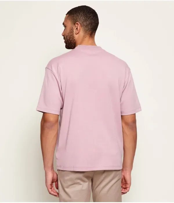 Футболка Te_Varsity loose fit Boss Orange, розовый — фото 3