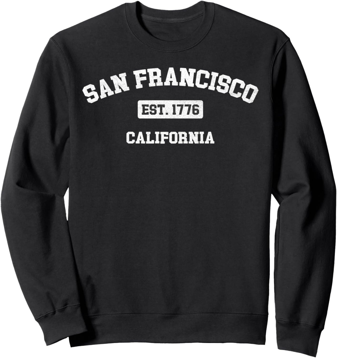

Винтажная сувенирная толстовка San Francisco California Eastern 1776, черная San Francisco Ca Retro Throwback Sports Designs
