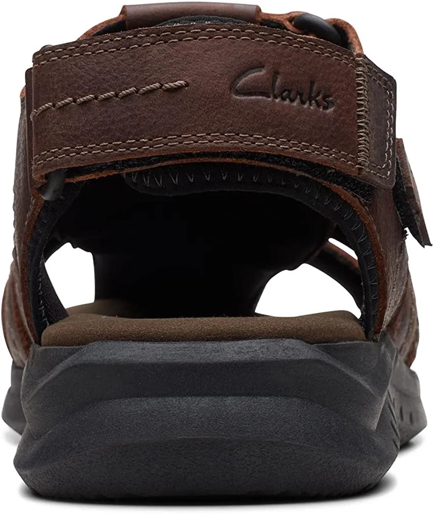 Сандалии из натуральной кожи, Clarks, коричневый — фото 3