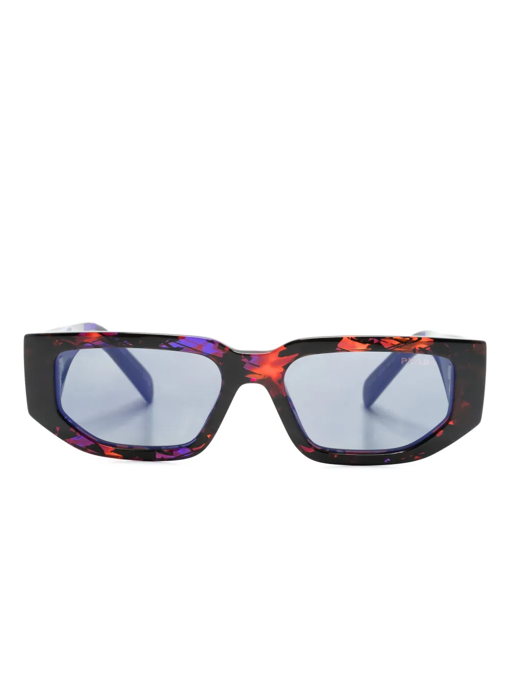 

Солнцезащитные очки SPR09Z в прямоугольной оправе Prada Eyewear, коричневый