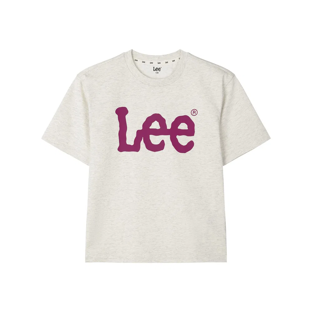 Детская футболка Essential Big Twitch овсяного цвета от Lee Kids