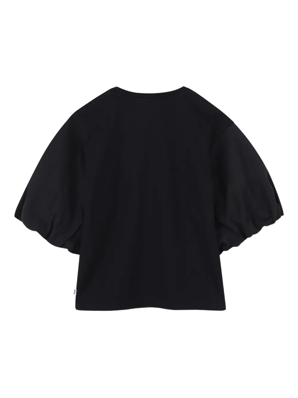 Топ с объемными рукавами и стразами BOSS Kidswear, черный — фото 2