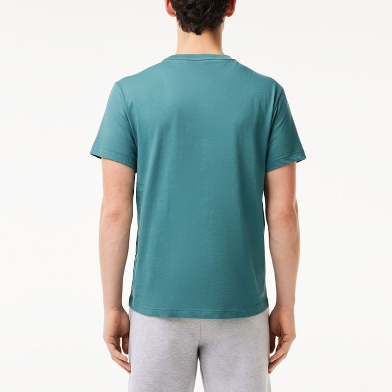 LACOSTE Футболка мужская aqua blue — фото 4