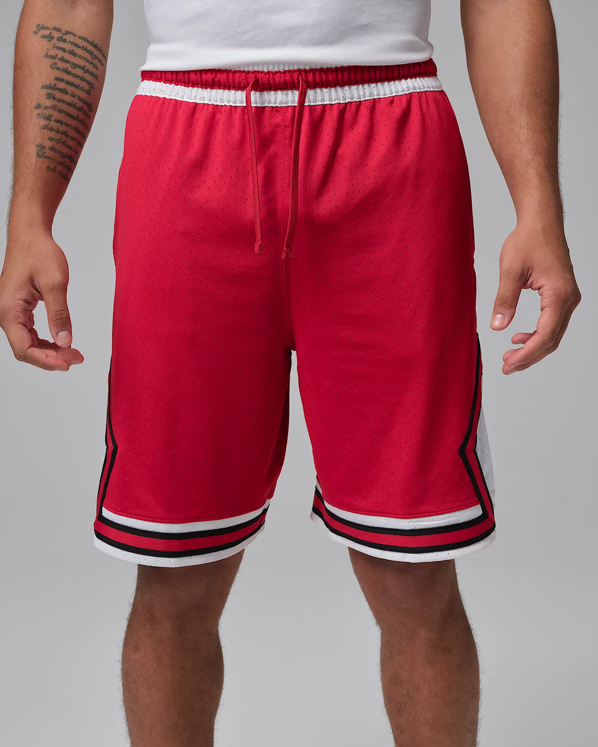 Мужские шорты Jordan Sport Dri-FIT 9" Diamond, Gym Red/White/Gym Red — фото 2