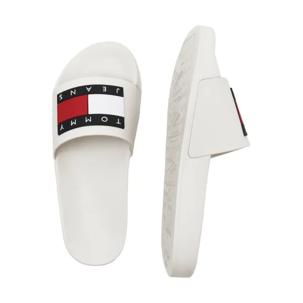 Тапочки Tommy Hilfiger для бассейна с флагом sld ess Tommy Hilfiger, белый — фото 3