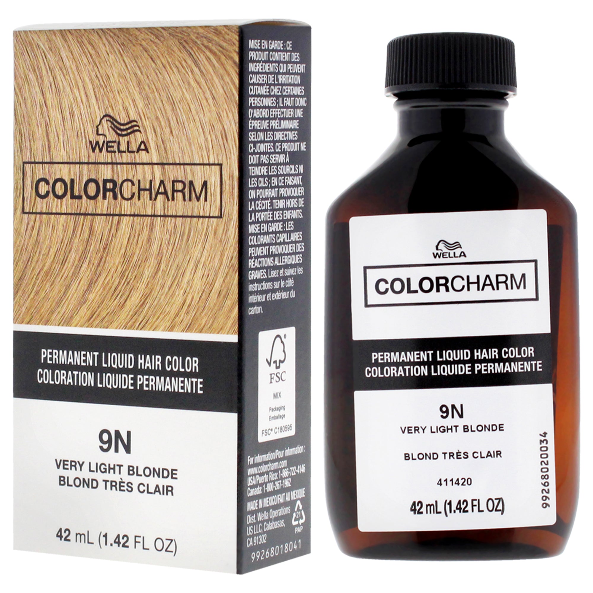 Стойкая жидкая краска для волос Color Charm, оттенок 6R Red Terra Cotta от Wella, для мужчин и женщин, 1,42 унции Wella, 6R Red Terra Cotta — фото 4