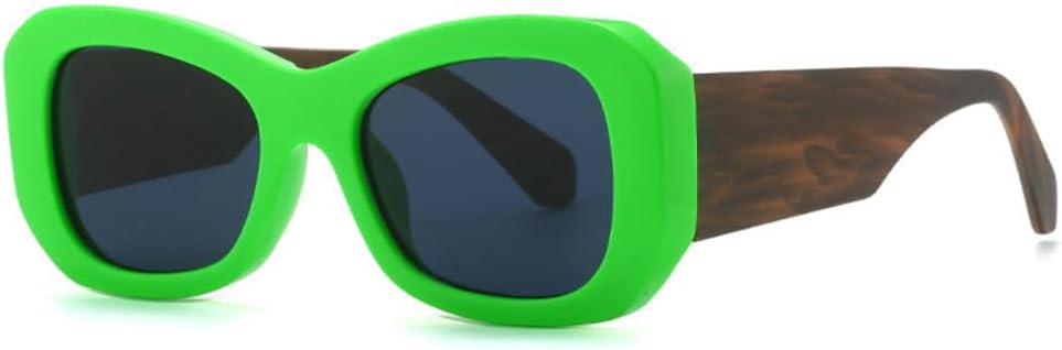 

Солнцезащитные очки Square Candy Color 2027 для женщин, модные солнцезащитные очки UV400, винтажные трендовые мужские солнцезащитные очки цвета шампанского MTZJH, Green Grey