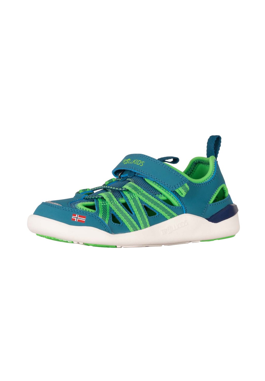 

Сандалии SALT BAREFOOT TROLLKIDS, цвет Dark Marine Fresh Green Mystic Blue