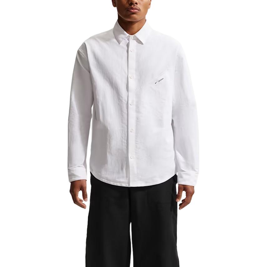

Мужская рубашка с длинными рукавами Jacquemus Nike, белый