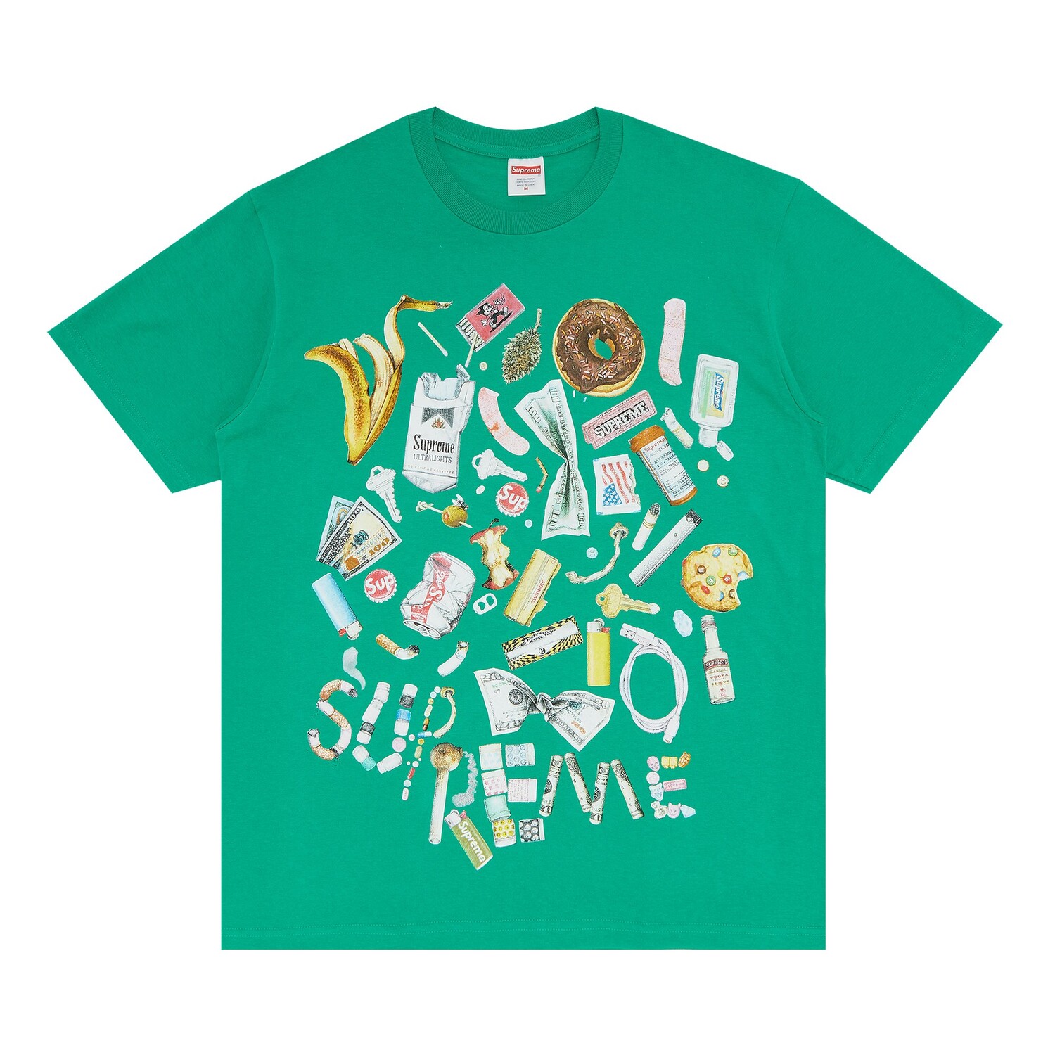 

Футболка Supreme Trash, зеленая, Зеленый, Футболка Supreme Trash, зеленая