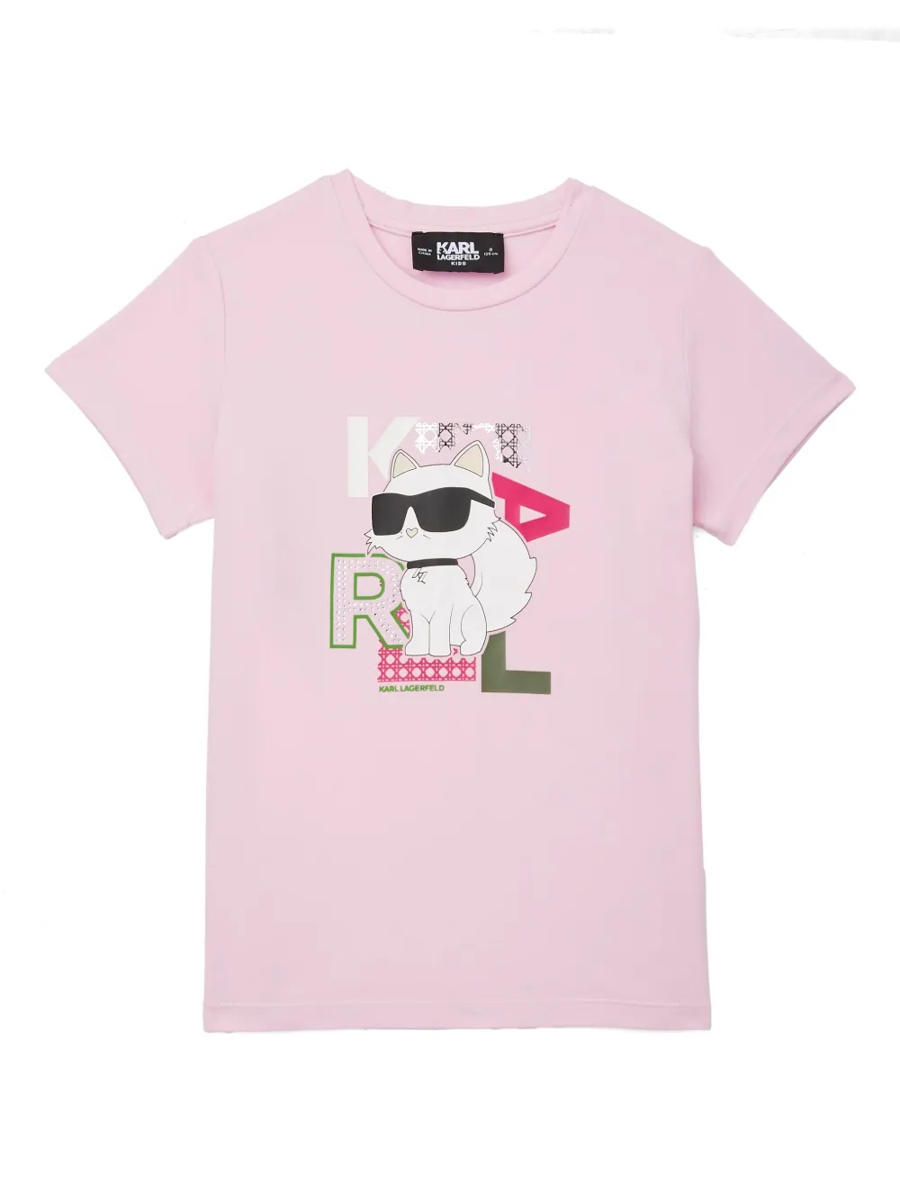 

Футболка Ikon Choupette KARL LAGERFELD KIDS, розовый