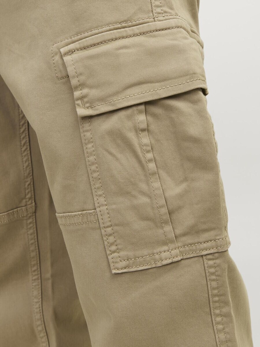 Брюки Jack & Jones Junior Loose fit Pants JPSTKane JJHarlow, темно-бежевый — фото 4