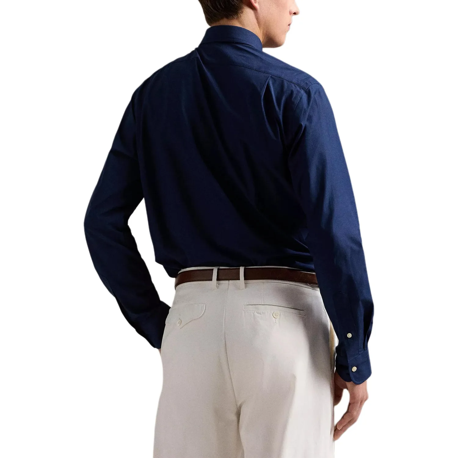 Polo Ralph Lauren Рубашка мужская Marine Blue Lapel Moderate Others — фото 3