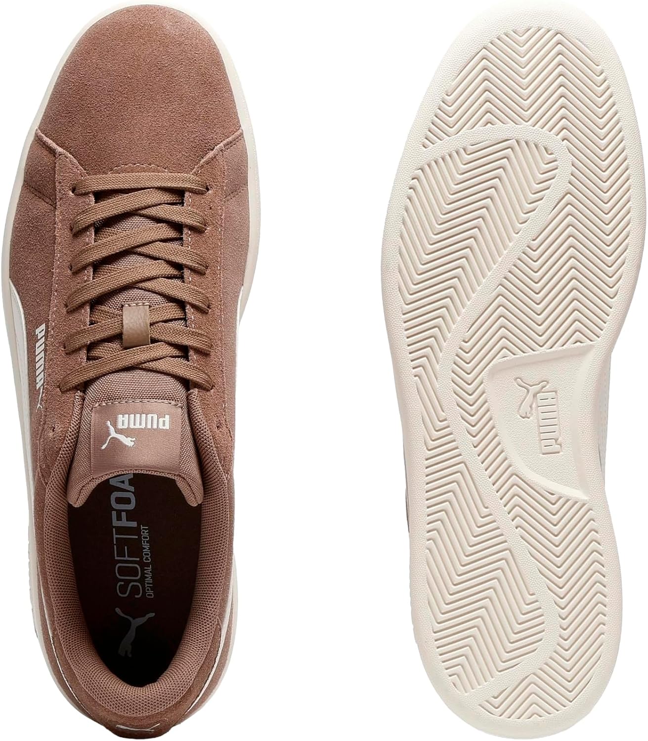 Кроссовки PUMA Unisex Smash 3.0, белый — фото 4