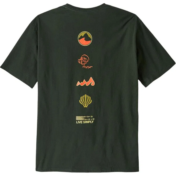 Футболка Patagonia Organic T-Shirt Men's Old Growth Green — фото 4