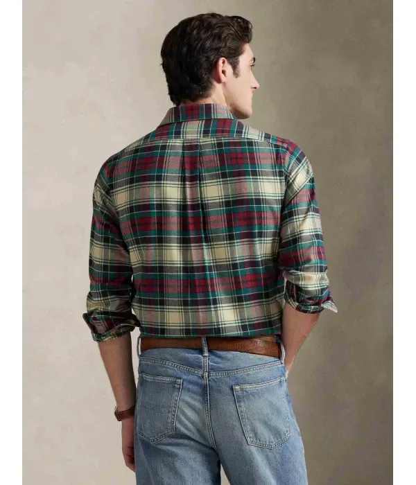 Рубашка custom fit Polo Ralph Lauren, зеленый — фото 3