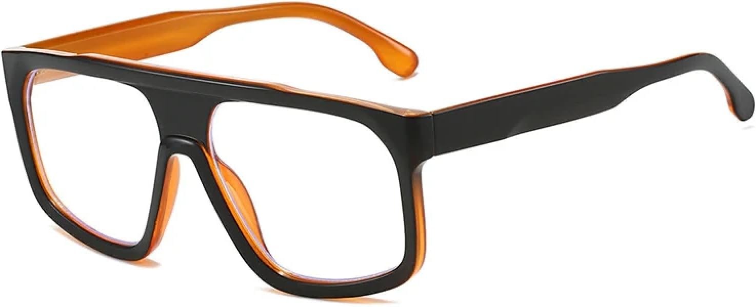 

Мужские солнцезащитные очки в стиле ретро, ​​модные, с прозрачным градиентным зеркальным покрытием, защита от УФ-излучения UV400. Женские солнцезащитные очки HHZZYVY, Black Tea Clear
