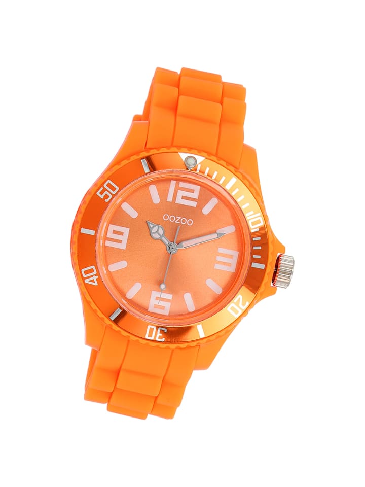 

Аналоговые наручные часы Oozoo Vintage Series, оранжевые, большие (примерно 43 мм)